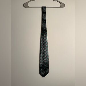 Roberto Cellini St Patrick’s day tie “My Lucky Tie” with green four leaf clovers